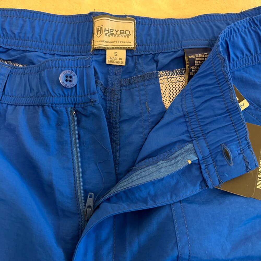 NEW HEYBO Men’s Bay Shorts, Royal, Size Small. 6 pockets. NWT! - Picture 9 of 13